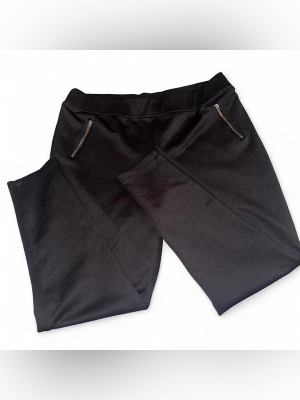 Maurices Black Zip-Pocket Pull-On Trousers